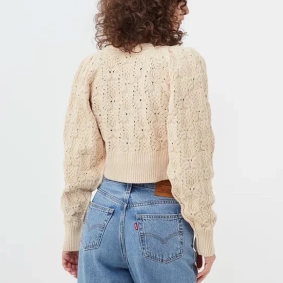 Free People Olive You Cable-Knit Wrap-Front Cardigan - XS - Picture 4 of 14